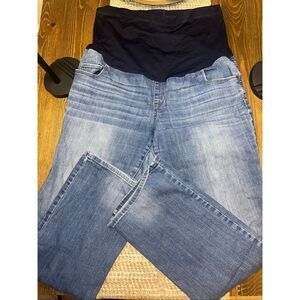 Liz Lange Maternity Jeans Women's size 14 boot cut full panel